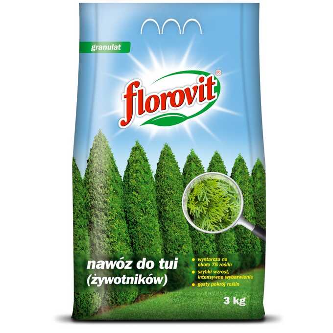 Florovit nawóz do tui (żywotników) 3kg 